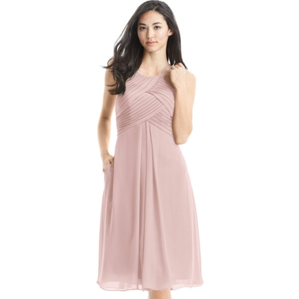 Azazie Dusty Rose Adriana Short Dress